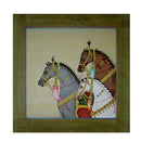 Group of Stallions - Jaipur Miniature Painting