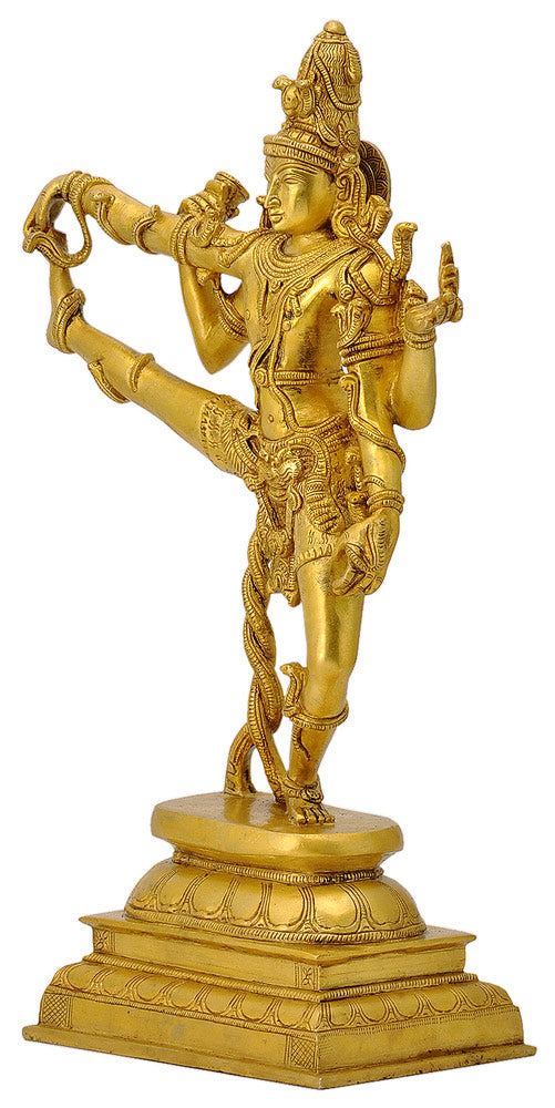 Dancing Shiva Yogasana Posture Sculpture