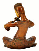 Musician Playing Shenai - Brass Statue