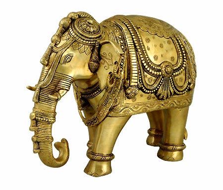 Brass Statuette - Royal Elephant
