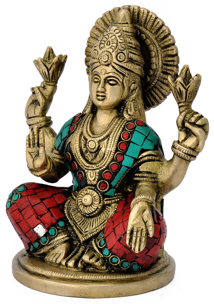 Devi Lakshmi with Lotus