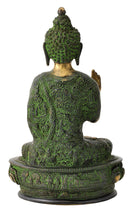 Antiquated Brass Buddha Figurine