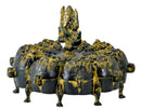 Ganesha Sindoor Vermilion Brass Box 7"