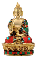 Blessing Buddha Statue with Stones