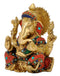 Brass Ganesha Figurine with Stones