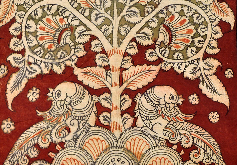 Evergreen Tree Kalamkari Painting