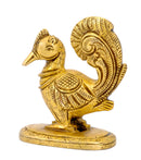 Traditional Peacock Figurine in Brass