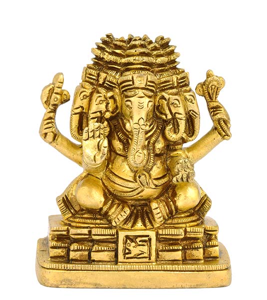 Virat Ganesha - Brass Statue