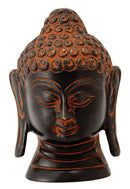 Lord Buddha Head in Black Finsih