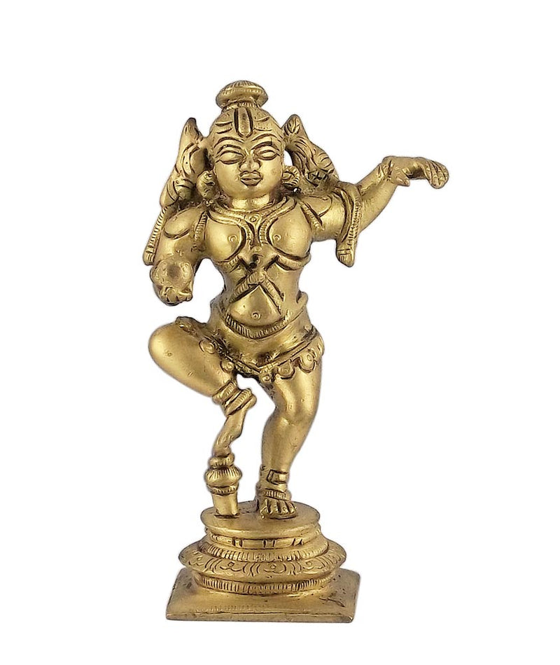 Baby Krishna Bala Gopala - Brass Statue 4"