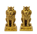 Brass Lion Pair