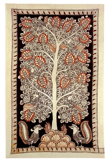 Fantasy Land-Kalamkari Tapestry