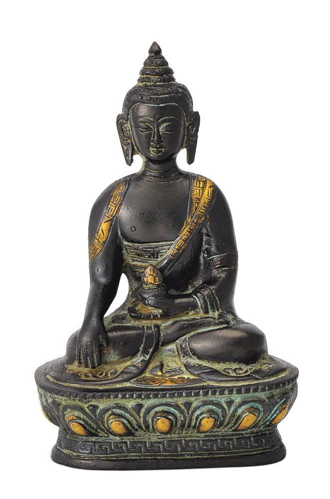 Medicine Buddha Figure in Antique Finish