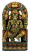 Blessing Vinayaka - Wood Statuette