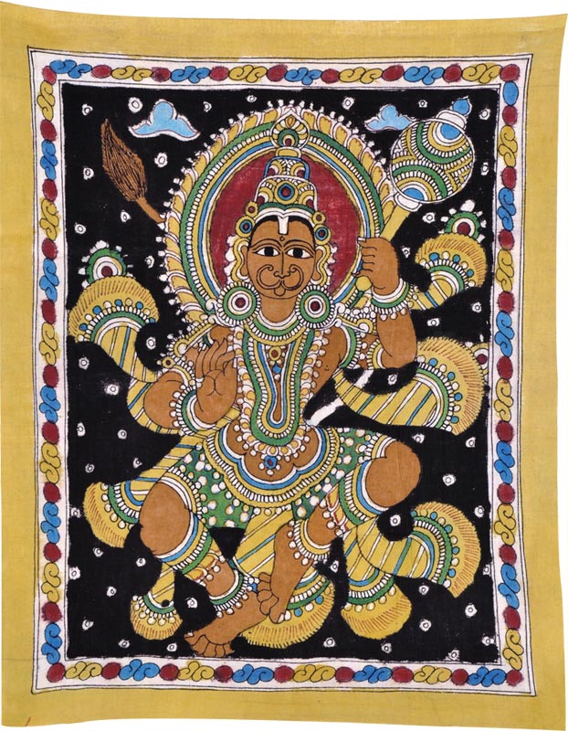 Lord Hanuman Ji - Kalamkari Painting 23"