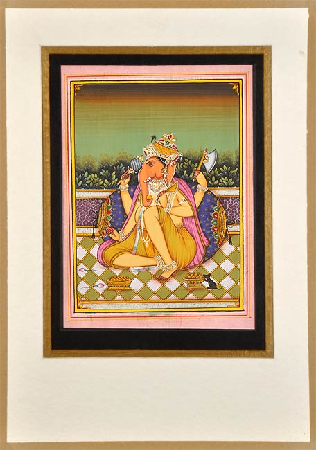 "Lord Vinayak" Miniature Painting