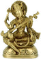 Veenavadini Mata Saraswati Brass Statue