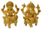 Miniature Lakshmi Ganesha Brass Pair