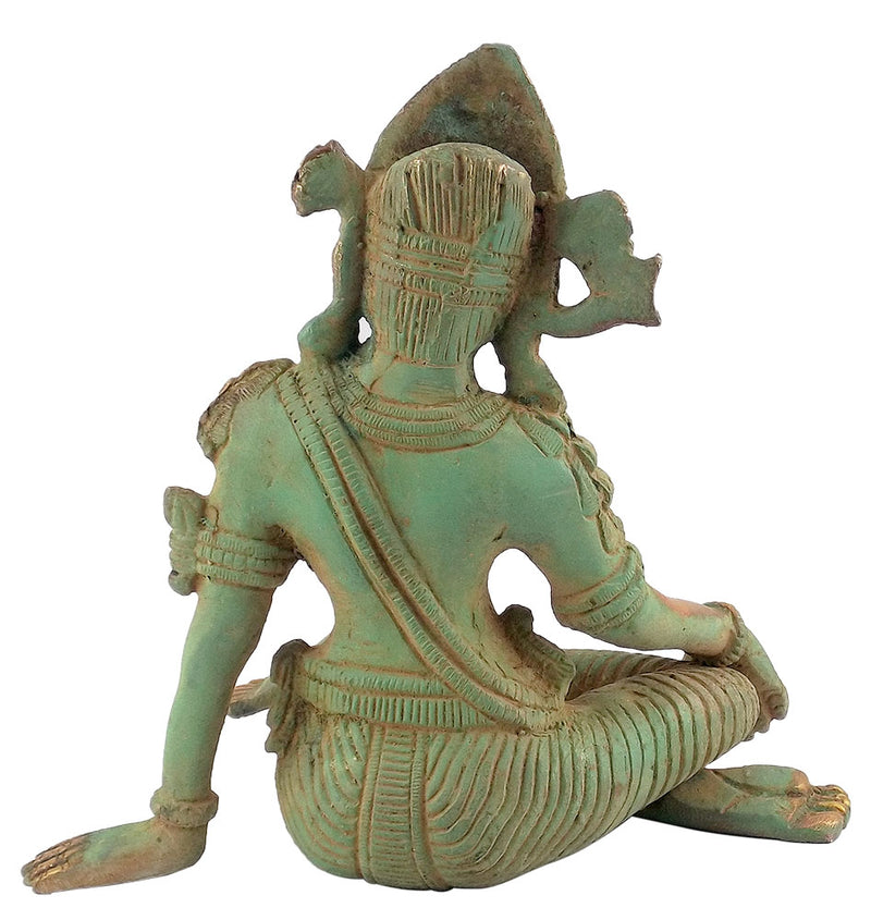 Indra Lord of of Heaven - Antique Finish Statuette