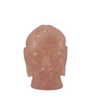 Lord Buddha Rose Quartz Gemstone Carving 2.25"