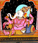 Beautiful God Ganesha-Patachitra Painting