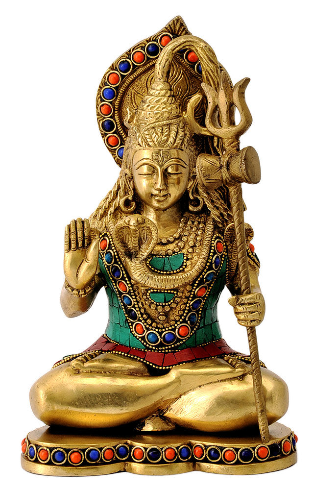 God Shiva Seated with Trident