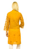 Cool Orange Embroidered Cotton Kurta for Summers
