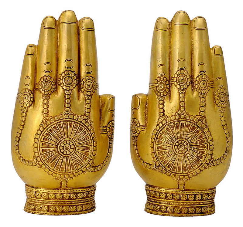 Lord Krishna and Radha Rani Sculpted on Hand Brass Sculpture