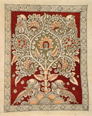 Evergreen Tree Kalamkari Painting