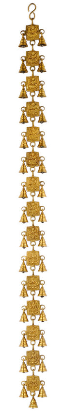 Goddess Lakshmi Brass Hanging Belt with Bells