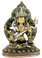 "Goddess Saraswati" Fine Brass Statue