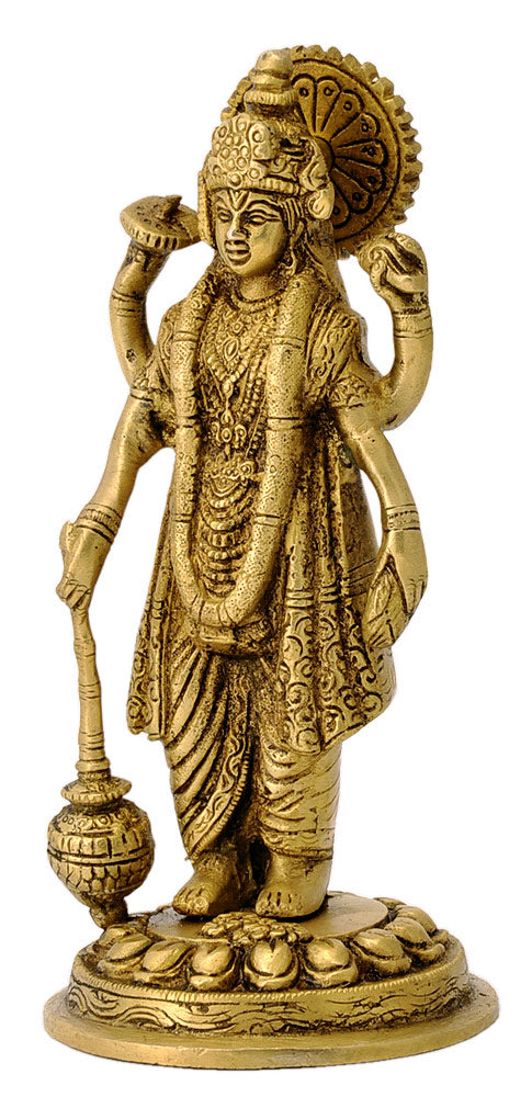 Lord Satya Narayan Vishnu - Brass Statue