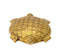 Auspicious Golden Tortoise Brass Figure 4.50"