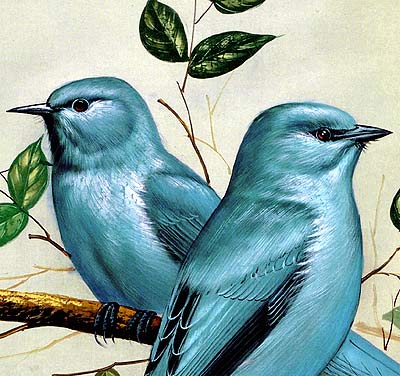 "Birds" Silk Painting - II