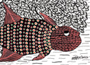 Fishes - Gond Folk Art