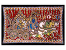 Krishna Instructs Arjuna - Large Kalamkari Painting