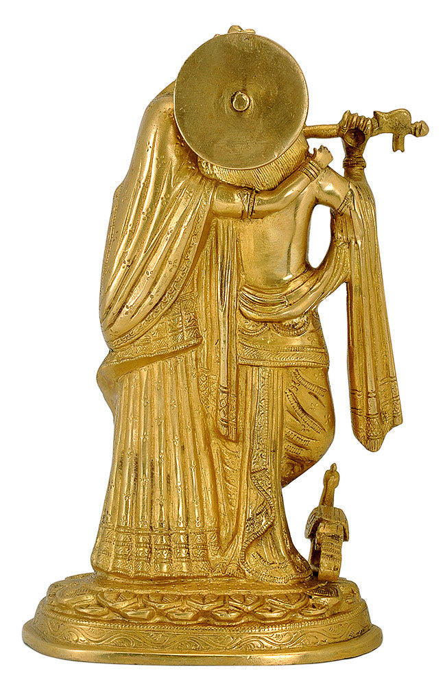 Radha Krishna Brass Statue For Temple