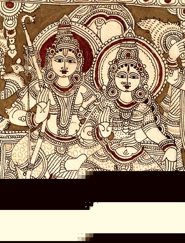 "Shri Ram Durbar" Cotton Kalamkari Painting