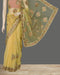 Elegant Beige Color Net Sari with Bootis and Embroidery Work