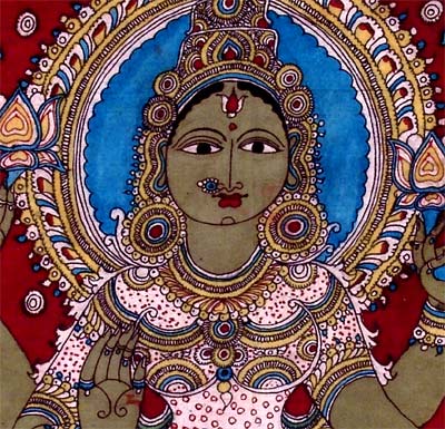 Goddess Lakshmi - Kalamkari Painting