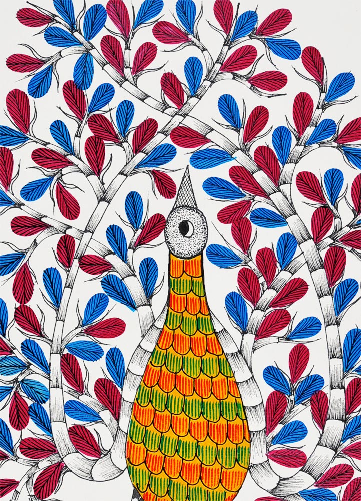 Song of Spring - Gond Tribal Art Painting