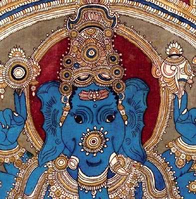 Aumkara Deva -Kalamkari Pen Painting