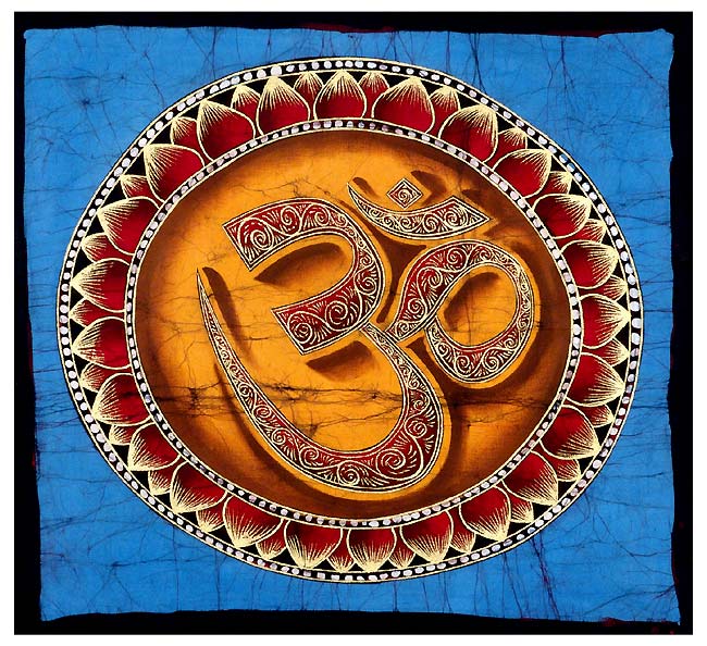 Aum the Sacred Word - Handmade Batik Print
