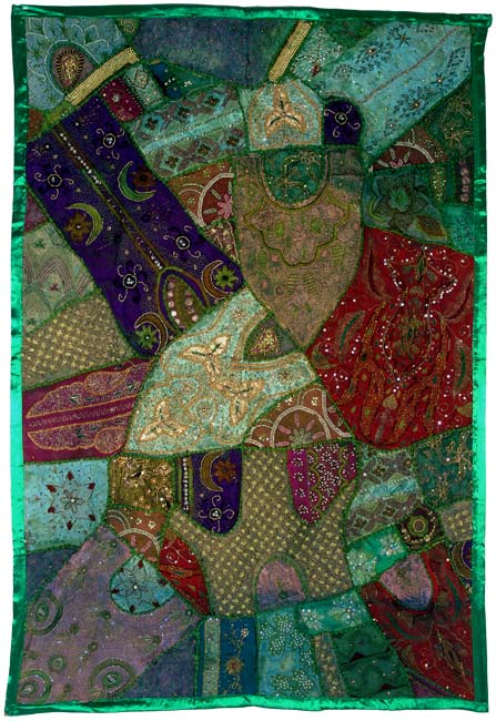 Beaded Wonder - Gujarati Patchwork Tapestry