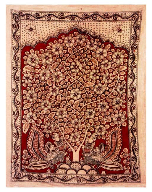 Enchanting Birds - Tree of Life Kalamkari