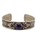 Unique Design Gemstone Studded Tibetan Bracelet 7.25"