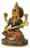 Devi Saraswati Mata Brass Figurine