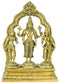 Lord Vishnu with Bhudevi and Sridevi - Brass Statue