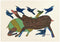 Bird and Animal - Gond Folkart Panting