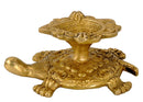Brass Puja Diya on Tortoise
